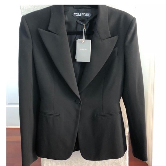 Tom Ford Jackets & Blazers - Tom Ford Black Wool One Button Blazer